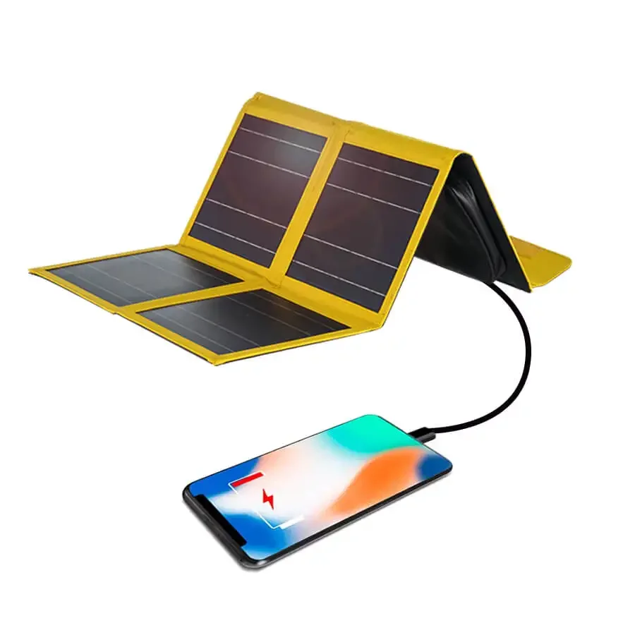 Solar Charger Panel Foldable - Carregador Solar Portátil Dobrável para Celular