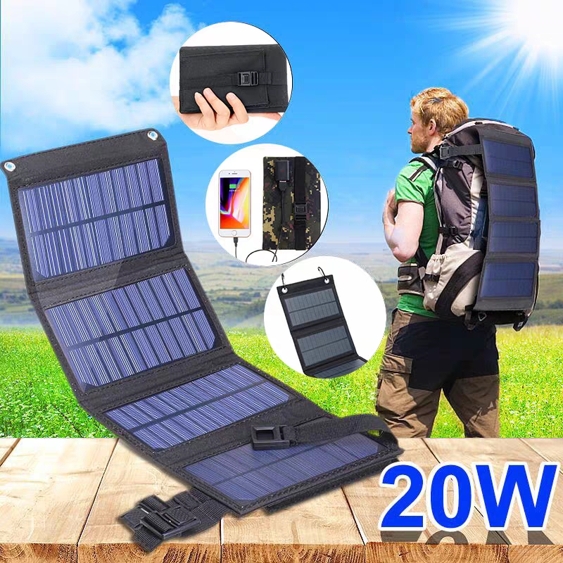 Solar Charger Panel Foldable - Painel Solar Dobrável 20W 50W 60W,