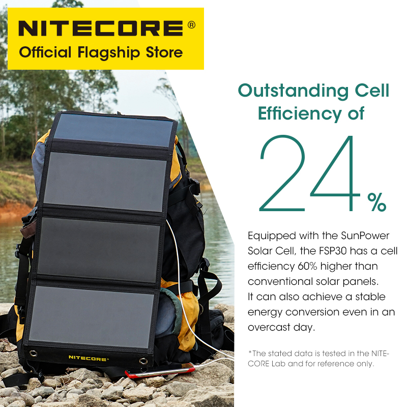 NITECORE FSP30 30W Painel Sola - Solar Charger Panel Foldable avaliação e preço